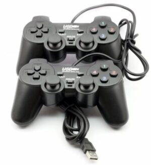 USB Dual Shock Game Controller – 2-Pack Wired Gamepads for PC & Laptop (Plug & Play, Vibration Support)